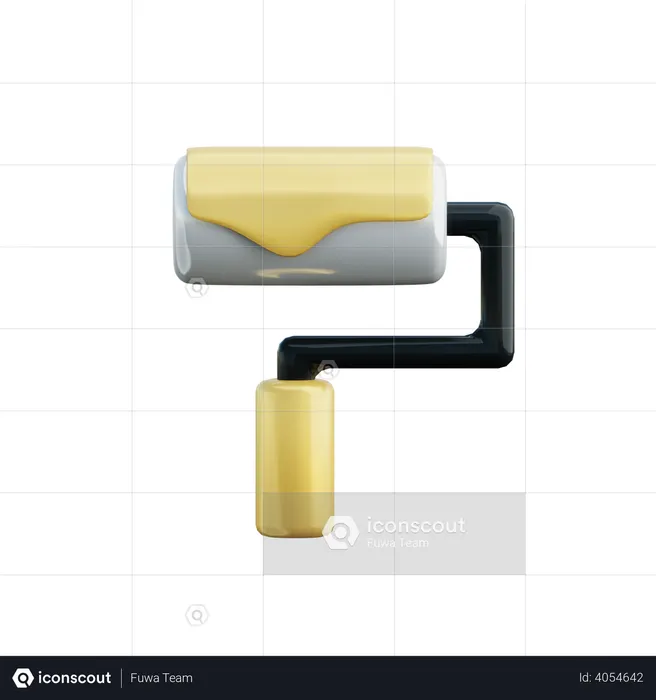 Rouleau de peinture  3D Icon