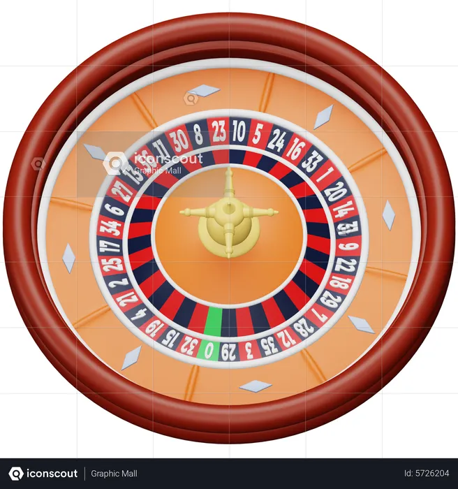 Roulette Wheel  3D Icon