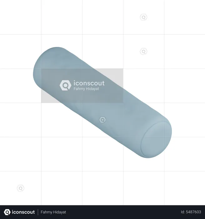 Round Pillow  3D Icon