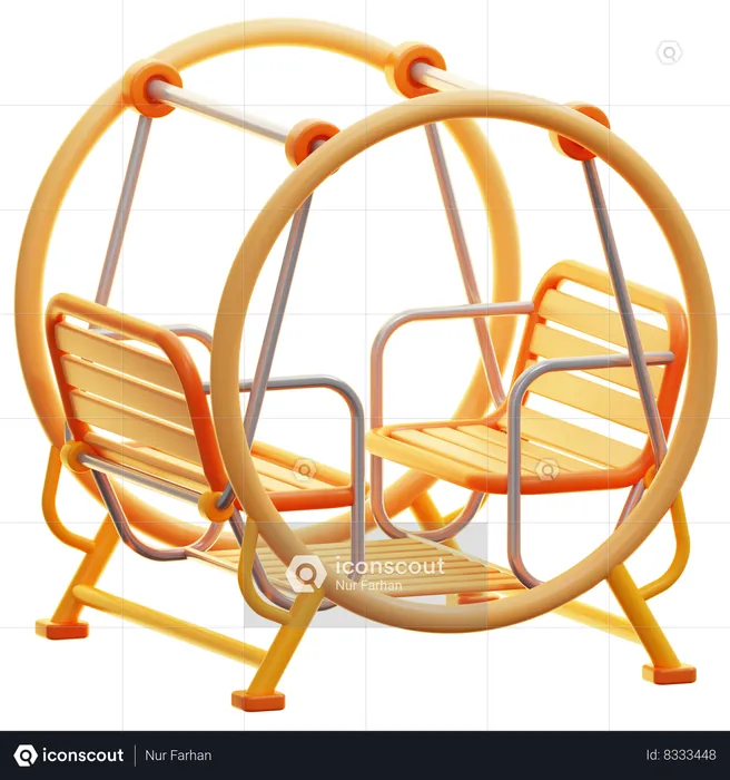 Round Swing  3D Icon
