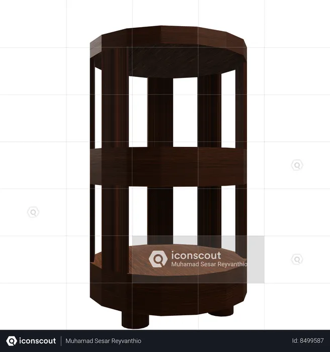 Round Table  3D Icon
