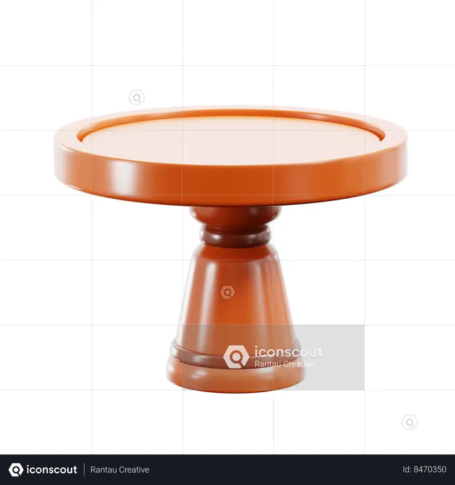 Round Table  3D Icon
