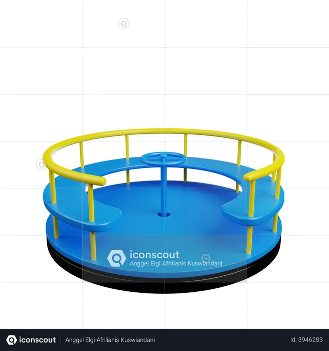 Roundabout  3D Illustration