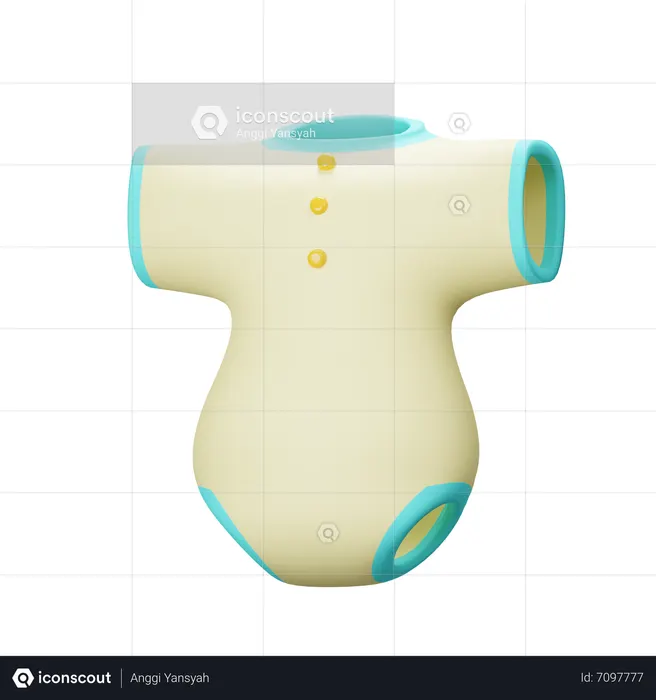 Roupas de bebê  3D Icon