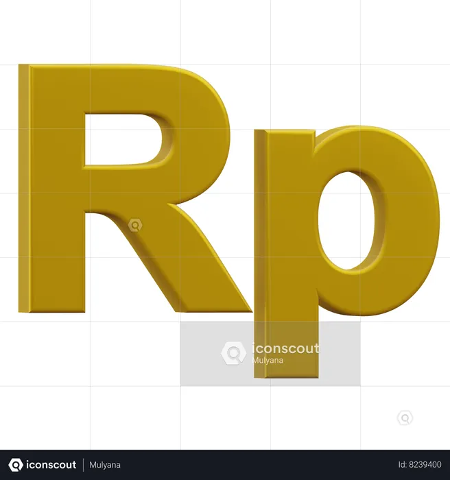 Roupie  3D Icon