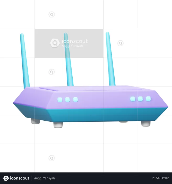 Router  3D Icon