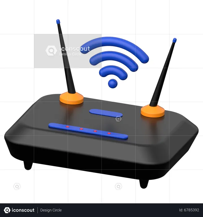 Router  3D Icon