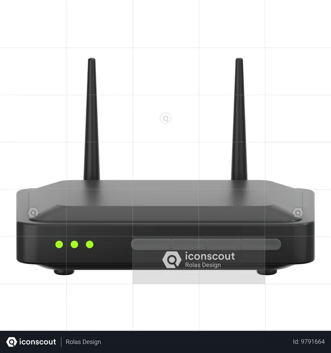 Router  3D Icon