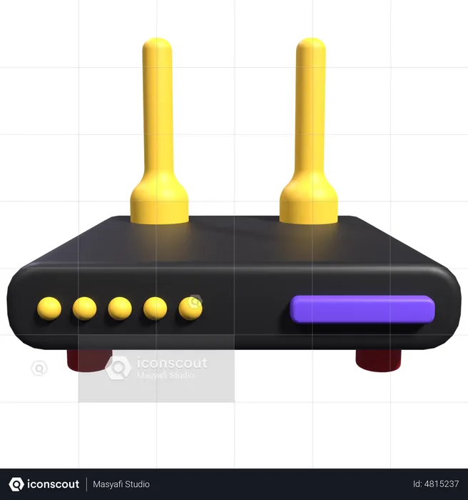 Router  3D Illustration