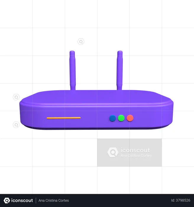 Router  3D Illustration
