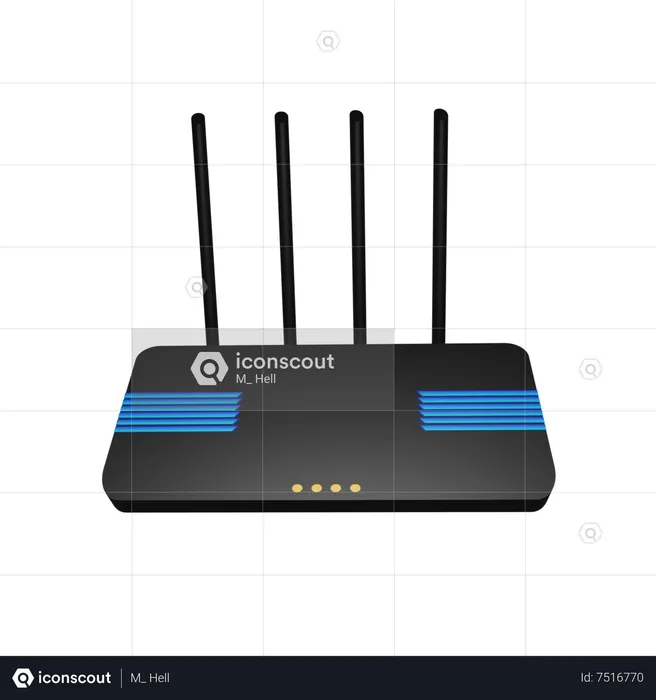 Router  3D Icon