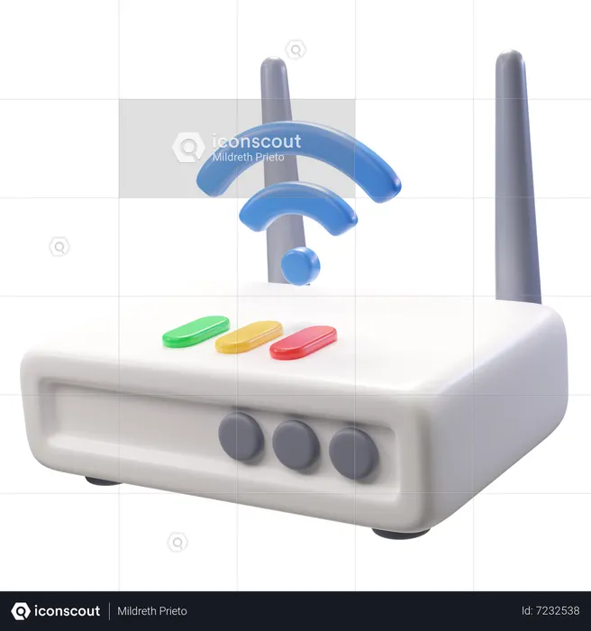 Router de wifi  3D Icon