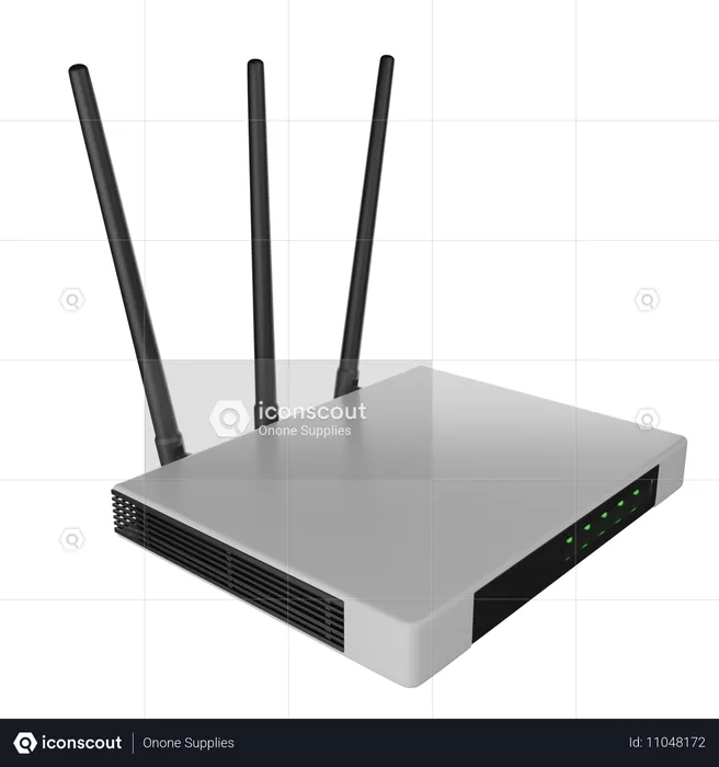 Router WLAN  3D Icon