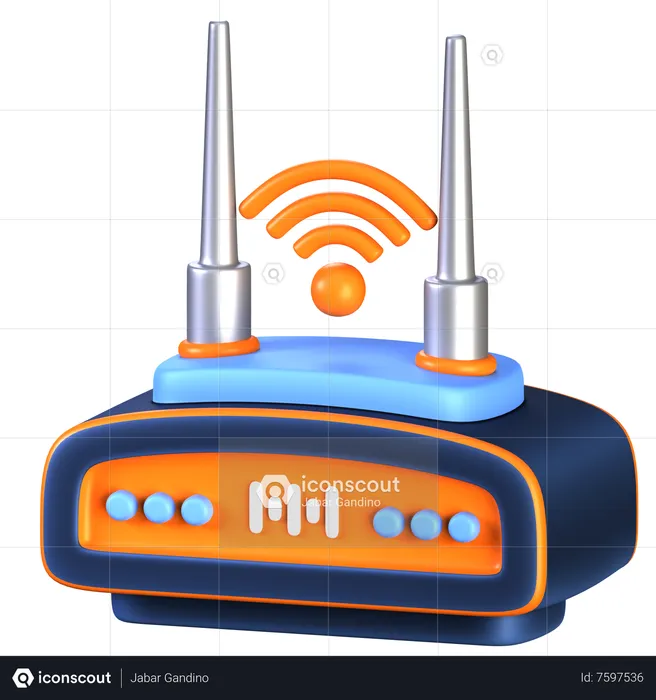 Routeurs Wi-Fi  3D Icon