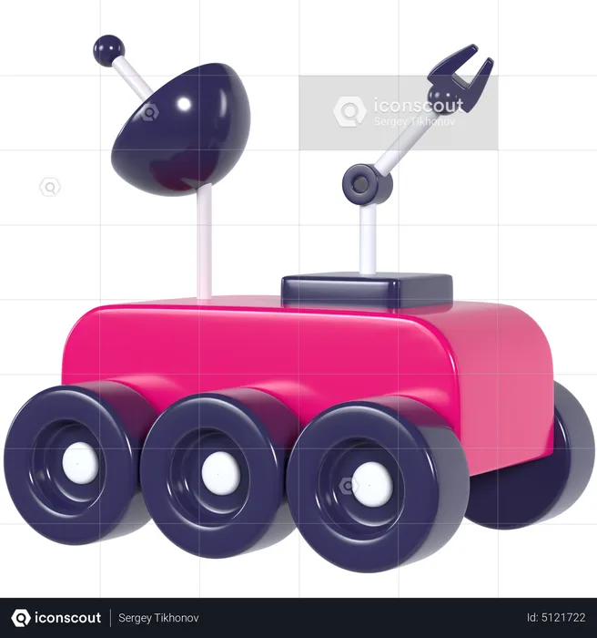 Rover de Marte  3D Icon