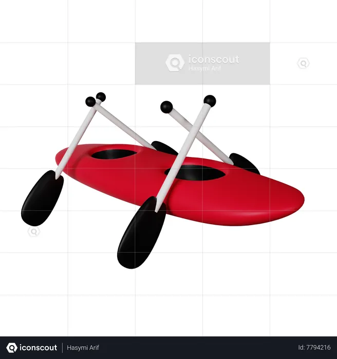 Rowing  3D Icon