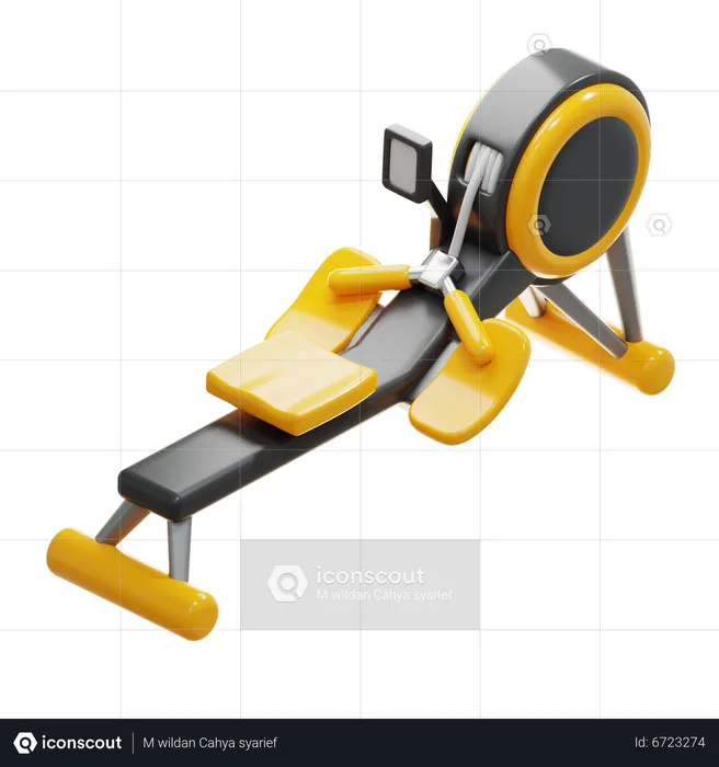 ROWING MACHINE  3D Icon