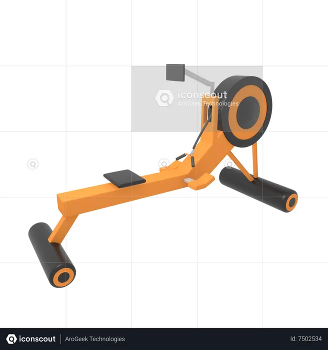 Rowing machine  3D Icon