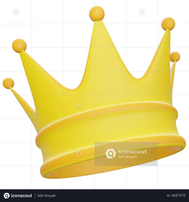 Royal Crown  3D Illustration