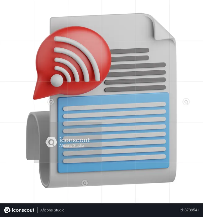 Rss feed  3D Icon