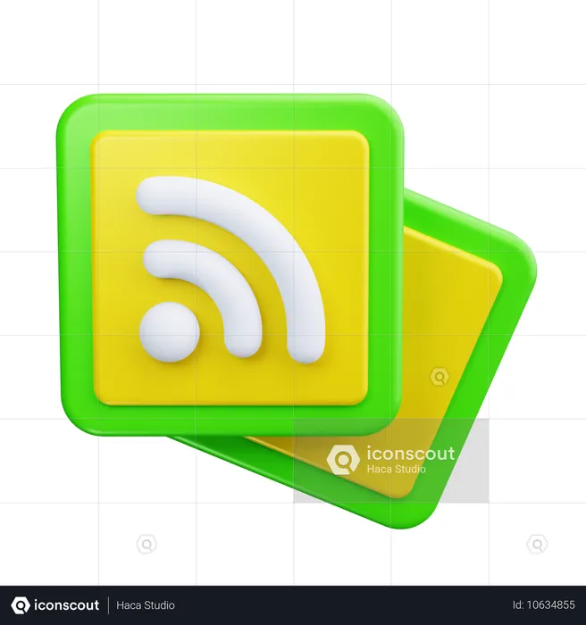 RSSフィード  3D Icon