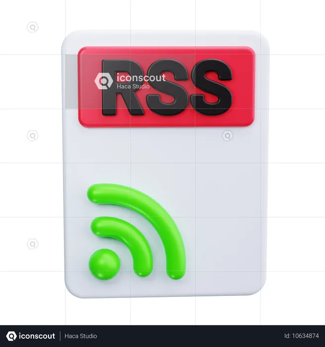 Rss Feed  3D Icon