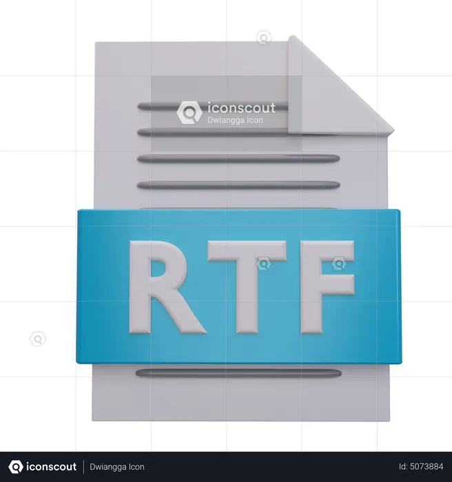 Rtf File  3D Icon