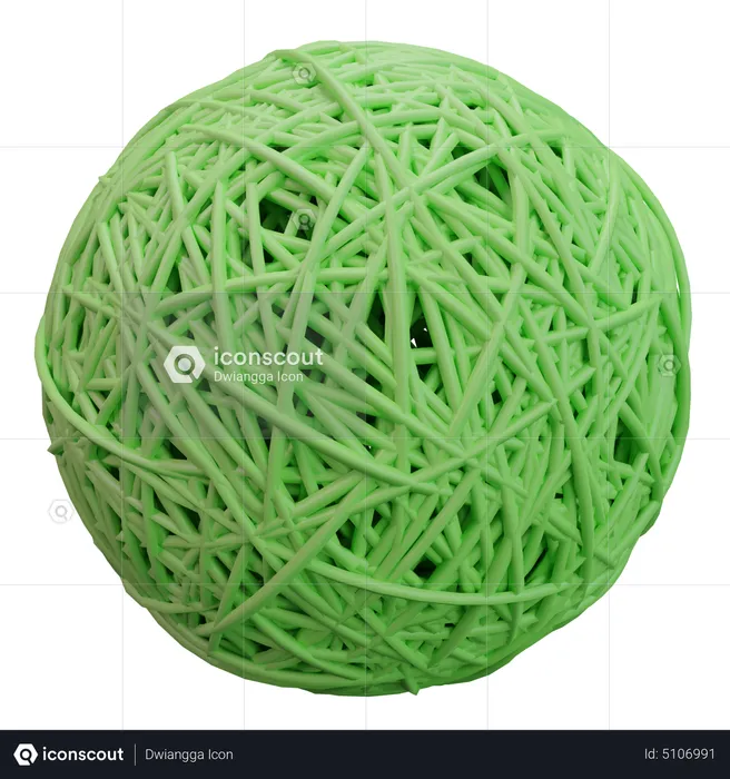 Rubber Band Ball  3D Icon