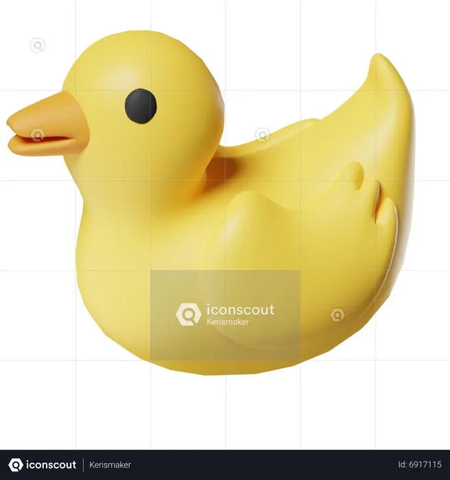 Rubber Duck 3D Icon download in PNG, OBJ or Blend format