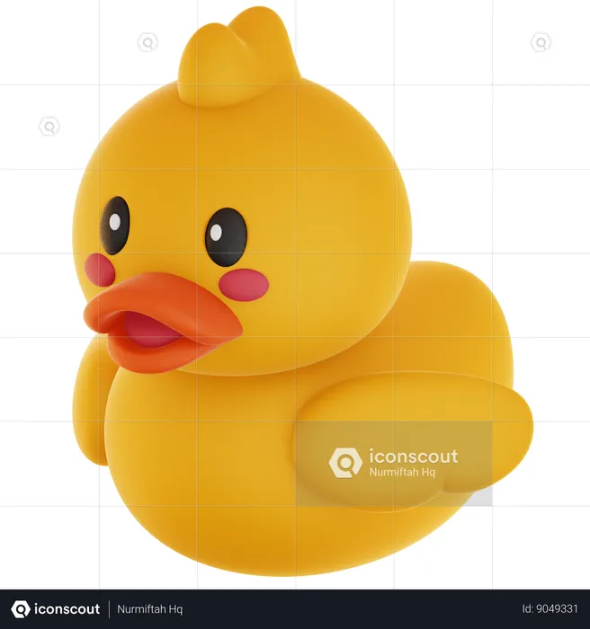 Rubber Duck Toy  3D Icon