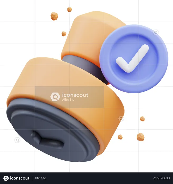 Rubber Stamp  3D Icon