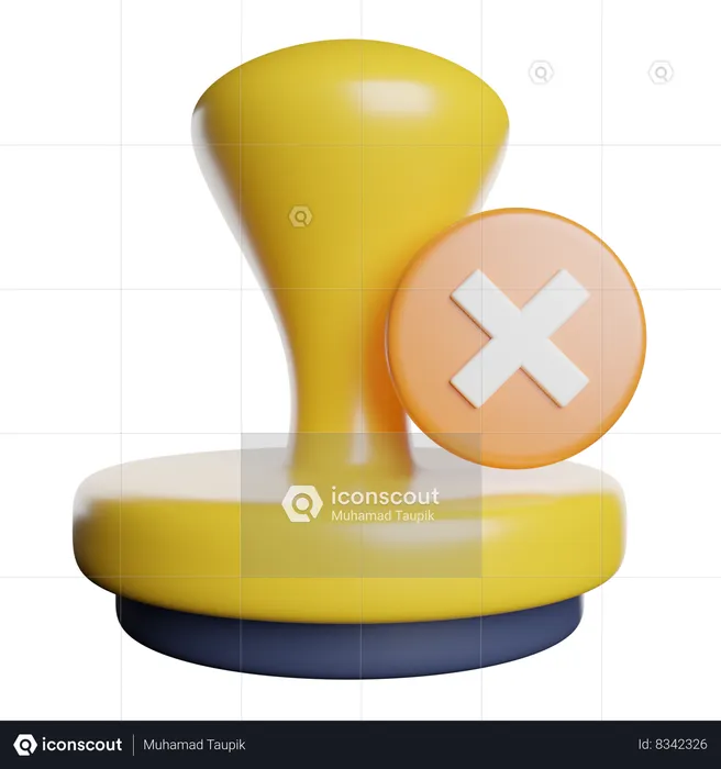 Rubber Stamp  3D Icon