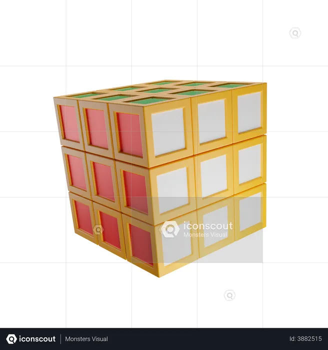 Rubic  3D Illustration
