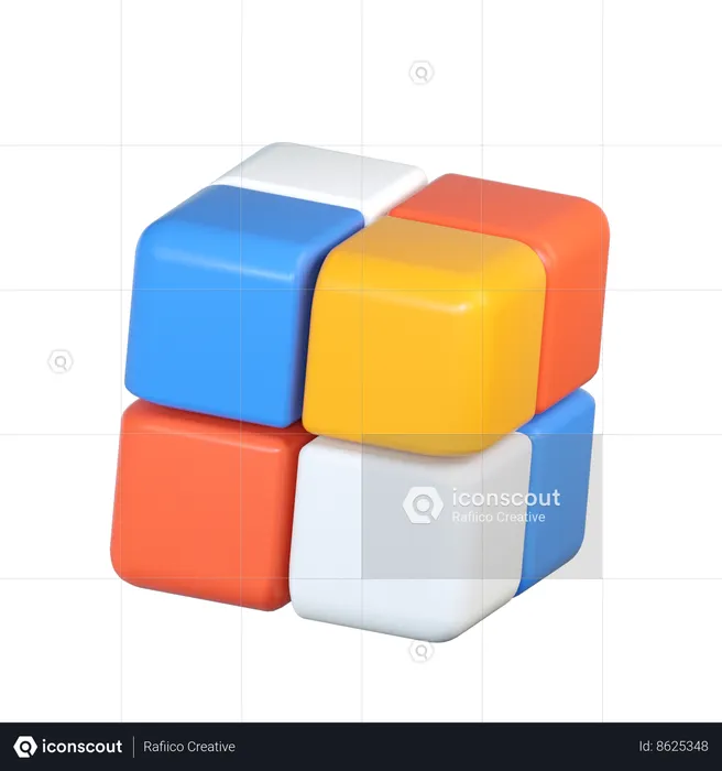 Rubik  3D Icon