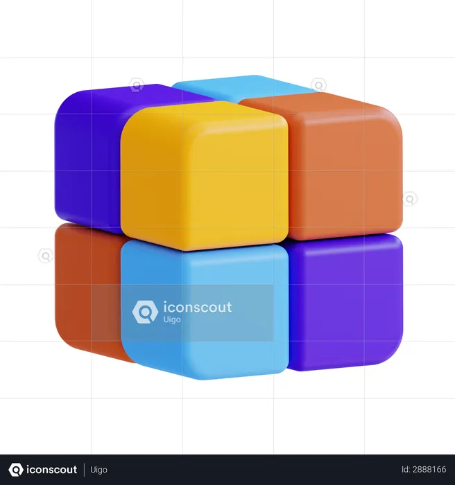 Rubik  3D Illustration