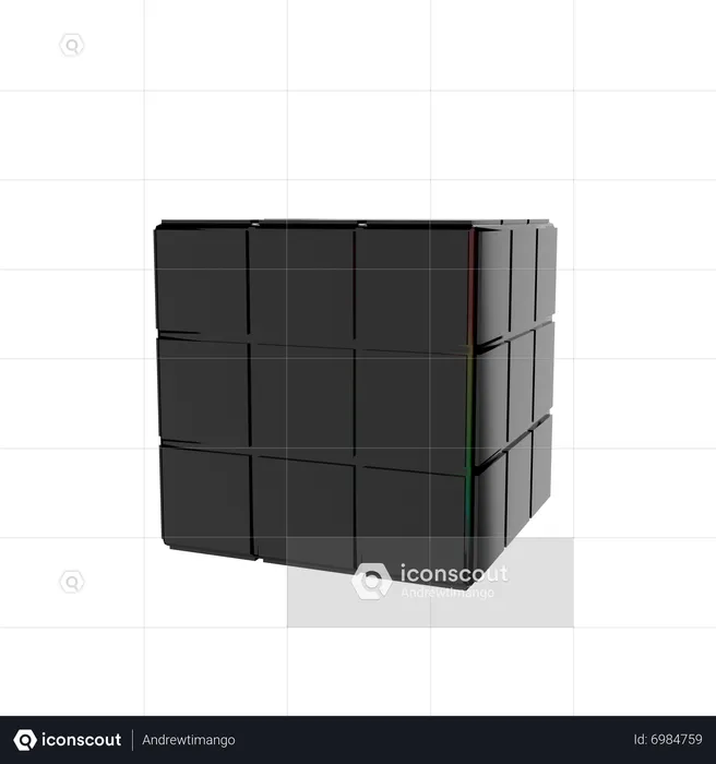 Rubik Cube  3D Icon