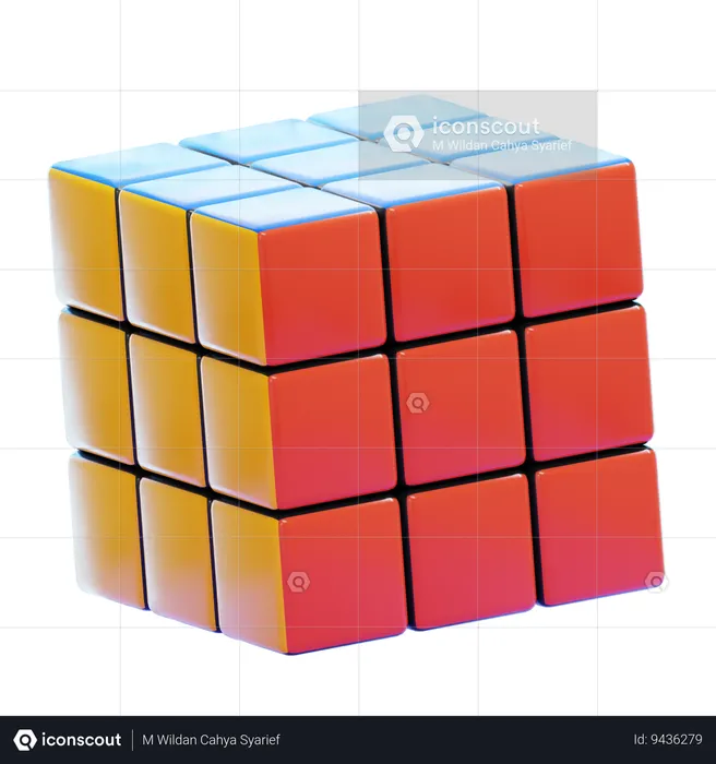 RUBIK CUBE  3D Icon