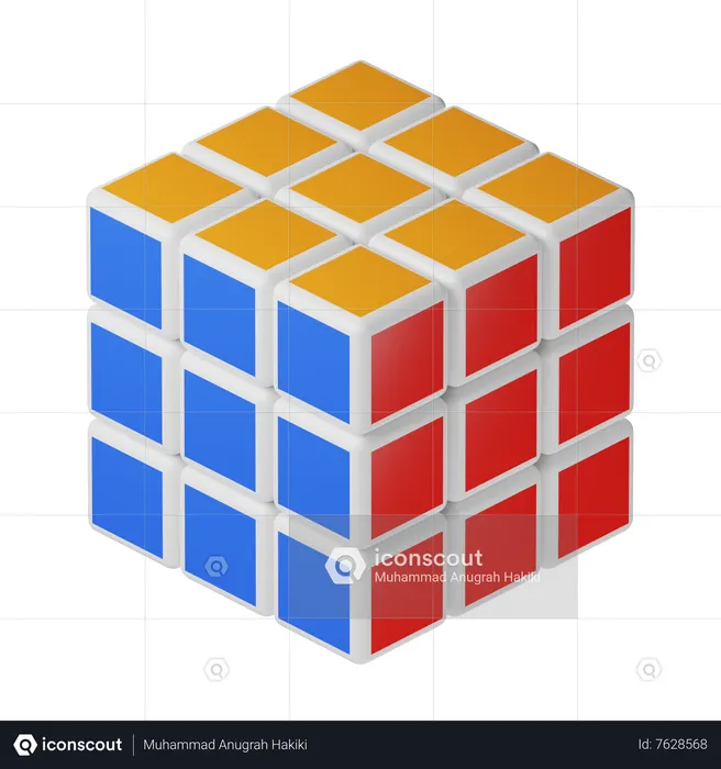 Rubik Cube  3D Icon