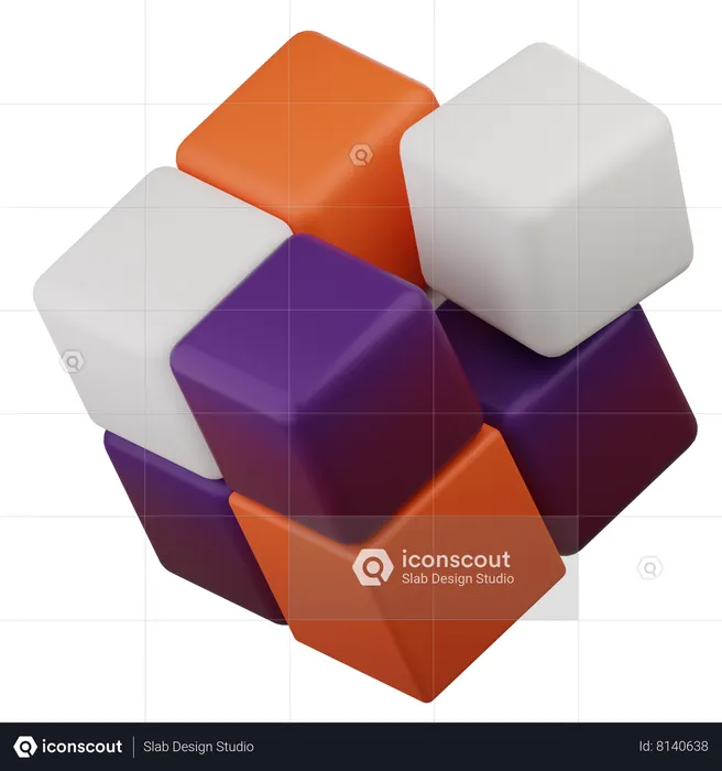 Rubik Cube  3D Icon