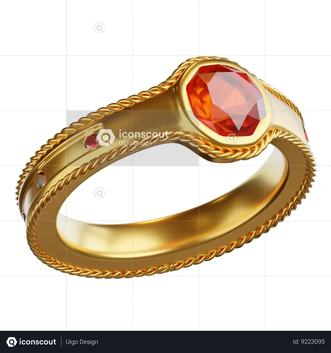 Ruby Ring  3D Icon