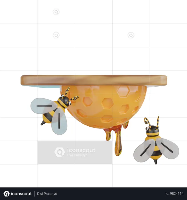 Ruche d'abeilles  3D Icon