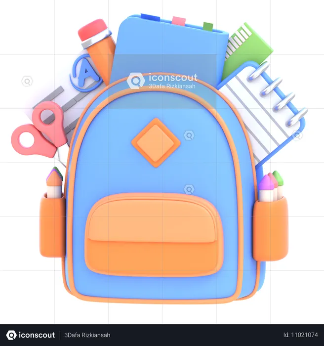 Rucksack  3D Icon