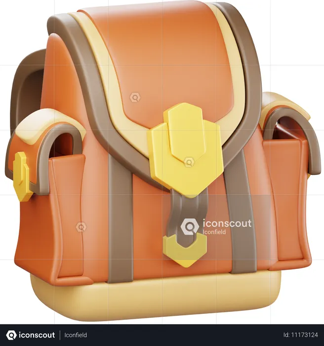 Rucksack  3D Icon