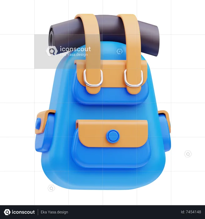 Rucksack  3D Icon