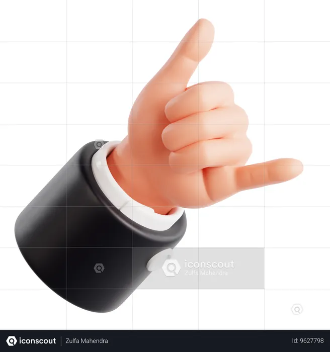 Ruf mich an Handbewegung Emoji 3D Icon