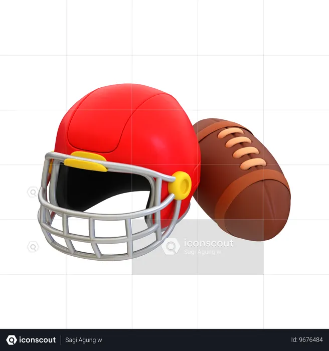 Rugby  3D Icon