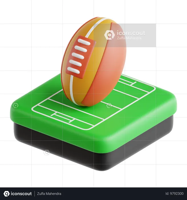 Rugby  3D Icon