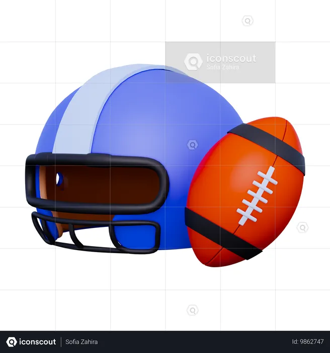 Rugby Ball  3D Icon