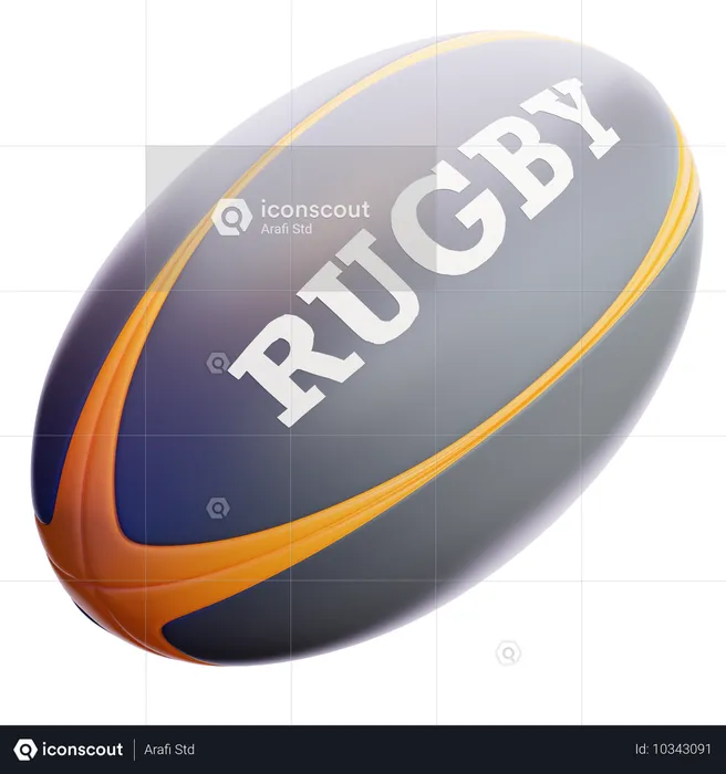 Rugby Ball  3D Icon