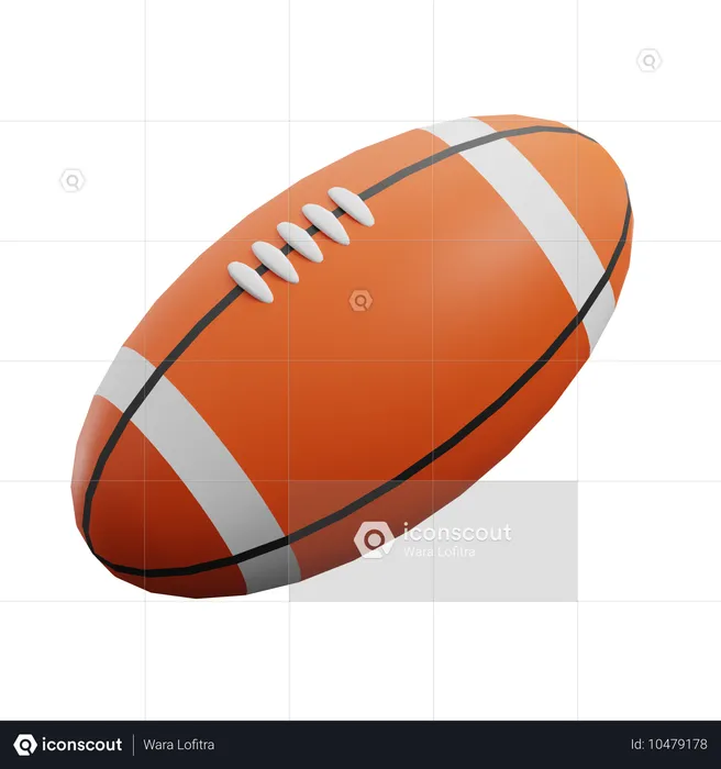 Rugby Ball  3D Icon